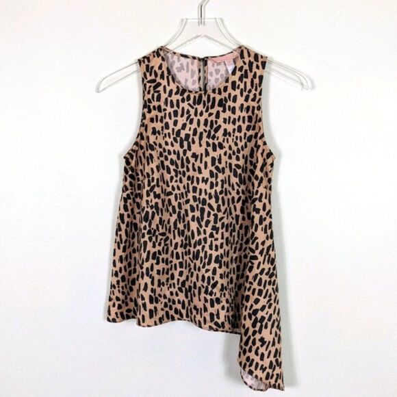 Anthropologie Hutch Animal Print Sleeveless Blouse XS - Picture 2 of 8